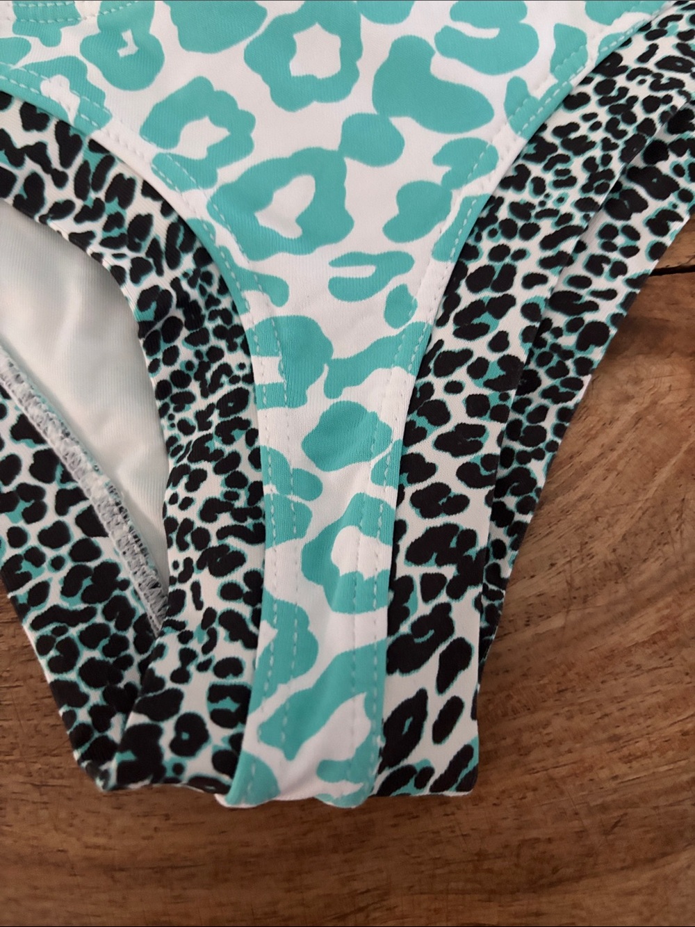 OndadeMar Teal and Black Leopard Halter Bikini - Picture 12 of 16